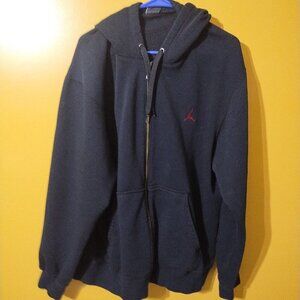 Air Jordan Heavier Weight Cotton Blend Full Zip Hoodie XL Streetwear 90s Preppy